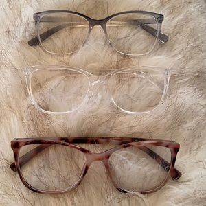 Max Studio Set of 3 Scratch Resistant Readers in 1.50 Magnification EUC